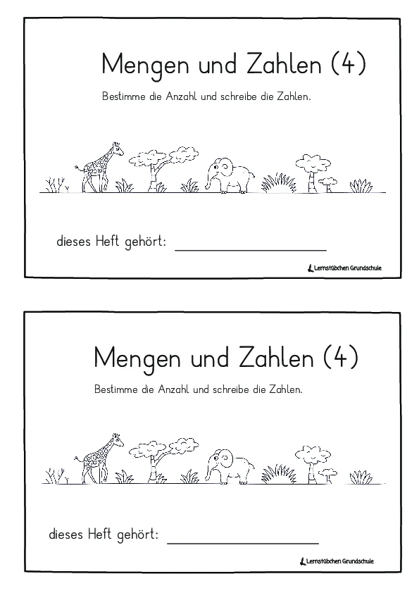 Mengen und Zahlen - zwei weitere Arbeitshefte